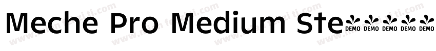Meche Pro Medium Ste字体转换